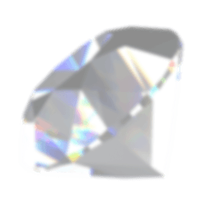 iridescent glass-like diamond reflecting light