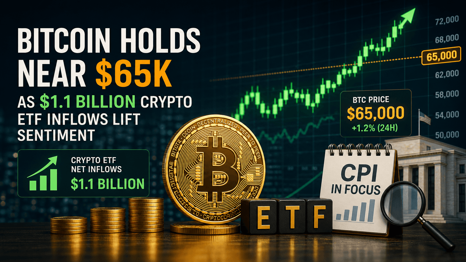 bitcoin-holds-near-65k-as-1-1-billion-crypto-etf-inflows-lift-sentiment-cpi-in-focus